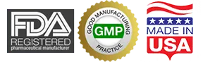 FDA and GMP certified badge