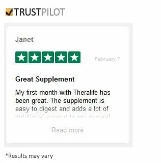 TheraLife customer review badge