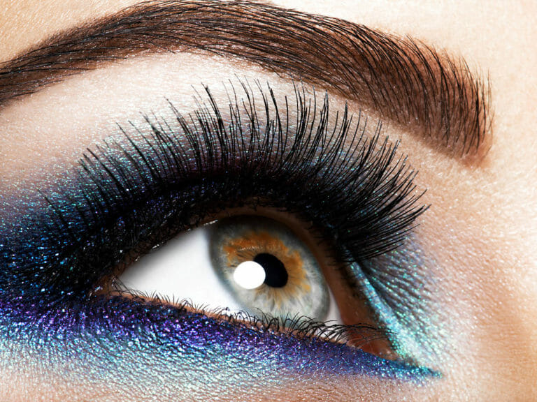 Eye with makeup