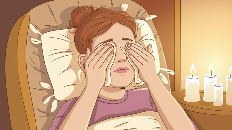 warm compresses soothe eye irritation