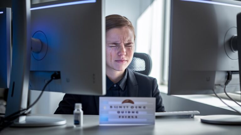 eye strain and dry eyes