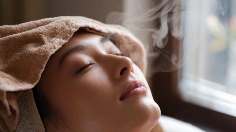 warm compress relief technique for blepharitis