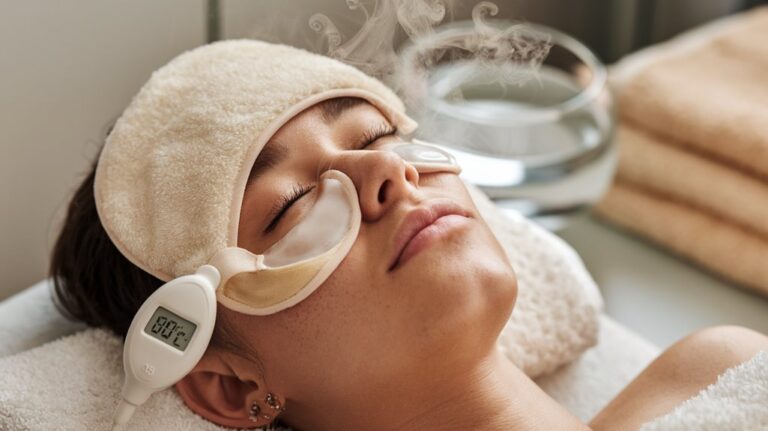 optimal temperature for blepharitis relief