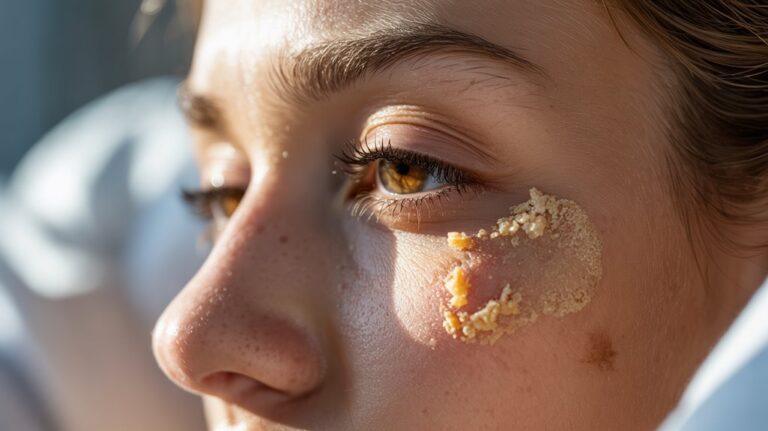 crusty eye morning causes