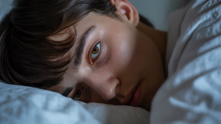 crusty eyes upon waking