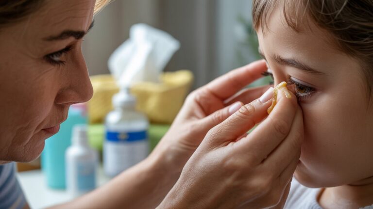 identifying crusty eyes causes