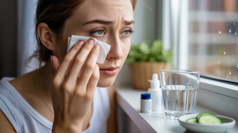 relieve watery eyes discomfort