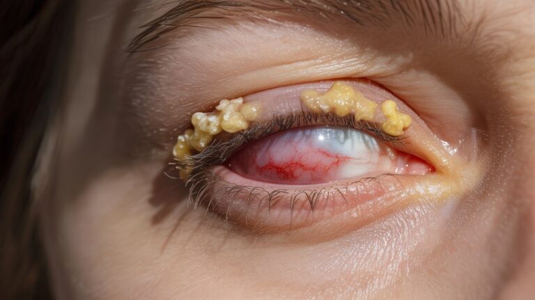 swollen and crusty eye