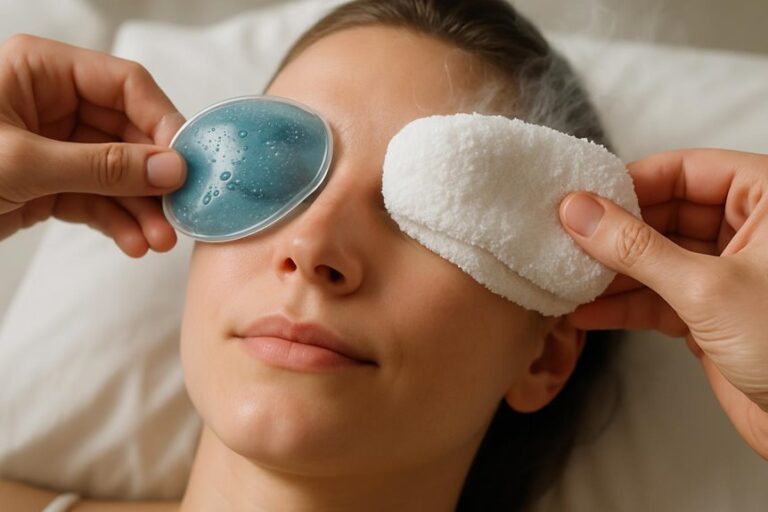 cold vs warm eye compress