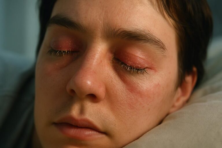 crusty eyes underlying conditions