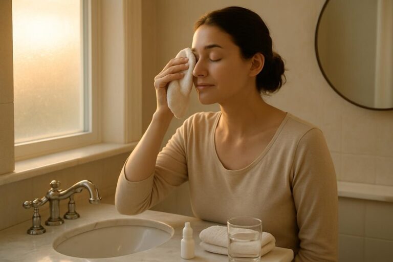 morning crusty eyes removal