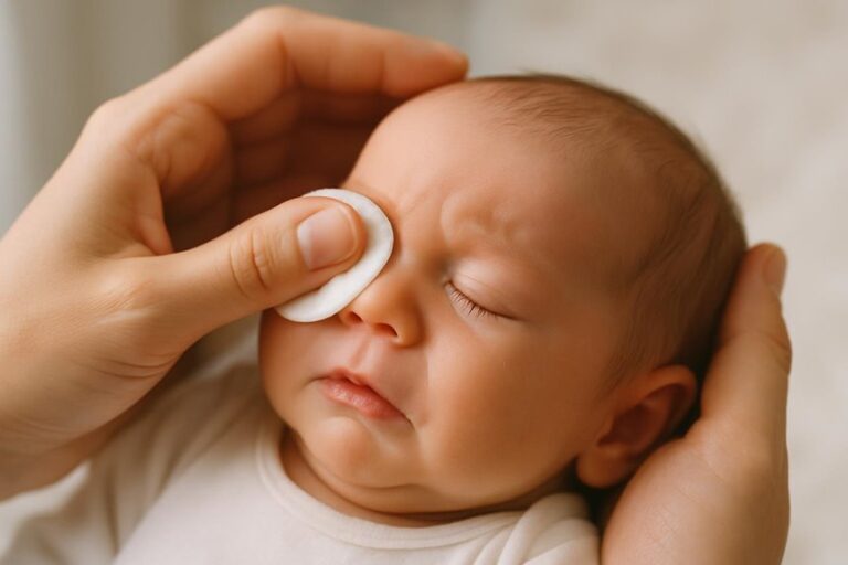 newborn sticky eye care guidance
