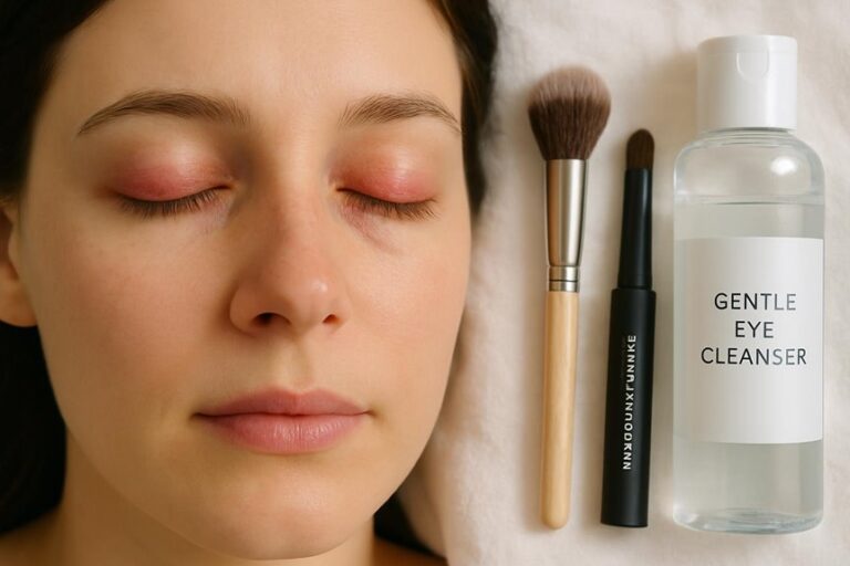 safe makeup for blepharitis
