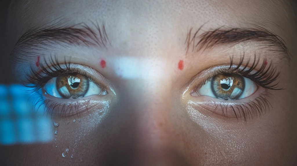 screen time causes watery eyes