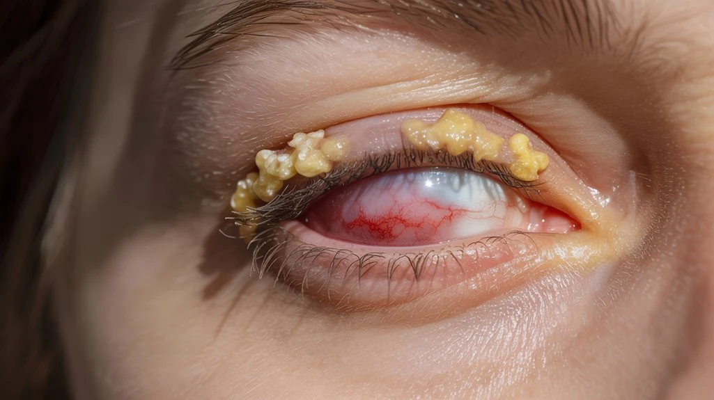 Amazing Causes Of Crusty Eye And Treaatment 1 swollen and crusty eye